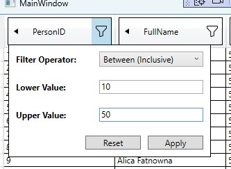 WPF Filter Control Popup